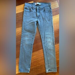 Levi's 510 Youth Skinny Jeans Charcoal Grey Sz 16 Reg 28W x 28L